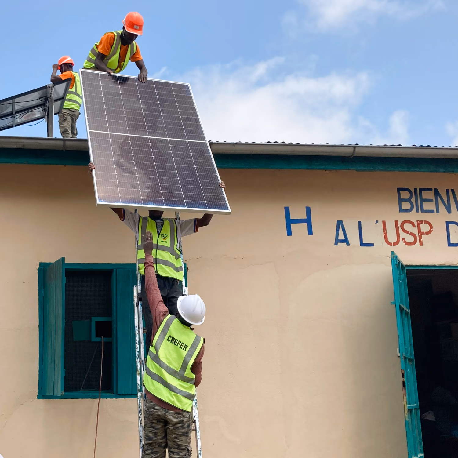 Installation of a lead-acid battery