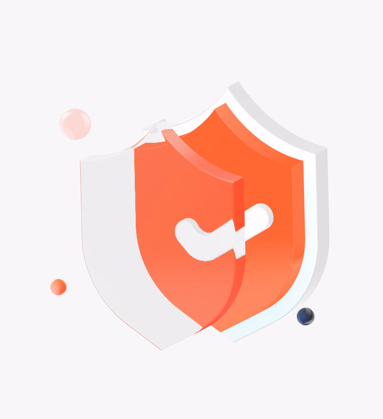 shield with check mark 3D